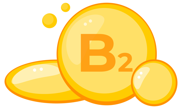 Stylized vitamin B2 riboflavin supplement capsules in a bright yellow design png
