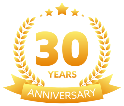 Anniversary icon set with laurel wreath. 10, 20, 30, 40 ,50, 60, 70, 80, 90, 100 years jubilee. Celebration anniversary event. stock illustration png