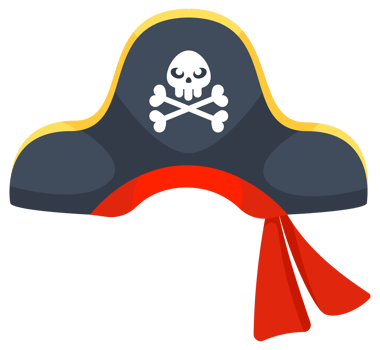 Collection Carnival costumes hats. Including pirate's, police, witch's hat, and a cowboy png