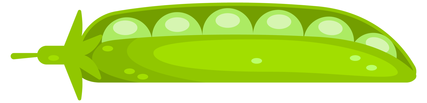 Set of pods of ripe green peas. Raw soy. png