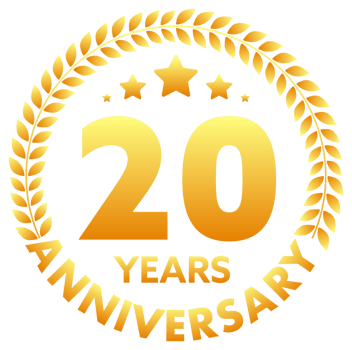 Anniversary icon set with laurel wreath. 10, 20, 30, 40 ,50, 60, 70, 80, 90, 100 years jubilee. Celebration anniversary event. stock illustration png