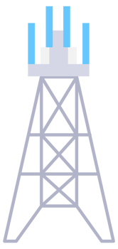 Radio, Mobile tower and antennas. Internet network. Communication towers set. Satellite antenna png