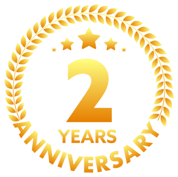 Anniversary icon set with laurel wreath. 10, 20, 30, 40 ,50, 60, 70, 80, 90, 100 years jubilee. Celebration anniversary event. stock illustration png