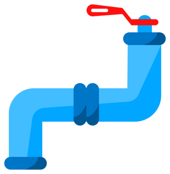 Details Steel metal water, oil, gas pipeline. Different types collection of water tube. illustration png