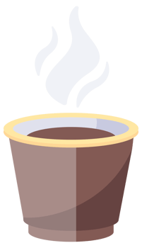 Paper coffee cups. Takeaway cappuccino, latte and espresso. Cups Mock Up. Ceramic And Paper png