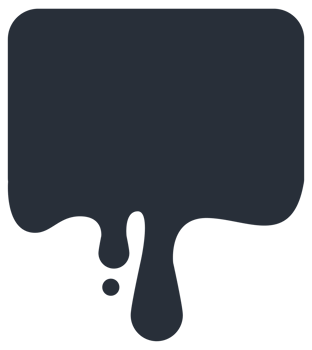 Black melting drips paint collection. Paint liquid. illustration png