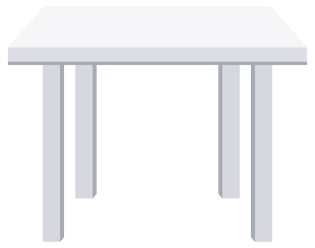 White Table, Platform, Stand. illustration png