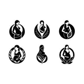 Maternity leave icon for workplace graphics, HR policies, and employee benefits designs. vector