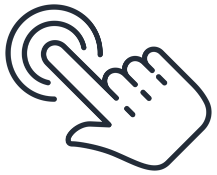 Mouse click cursor set. Pointer hand click. stock illustration. png