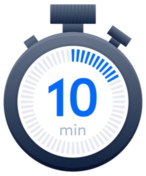 10 min timer and Stopwatch icons. Countdown symbol. Kitchen timer icon. illustration png