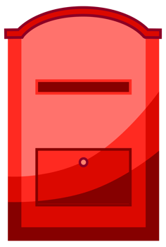 Post mail boxes set. Letter boxes for communication, mailing. Mail newsletter package delivery png