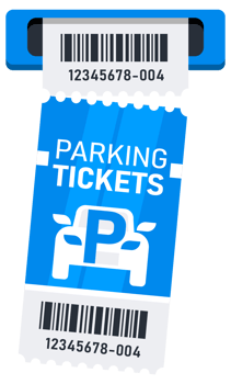 Car Parking ticket, receipt template. Paper receipt from ticket machine slot. Parking zone. Payment station. illustration png