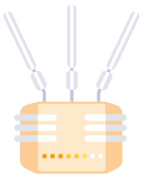 Wifi router set. Antenna connection internet, ethernet network. png