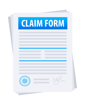 Claim form is signed and ready for submission png