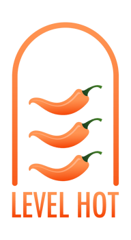 Chili pepper hot level indicator showing increasing spiciness from mild to hot png