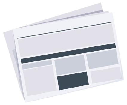 Breaking News newspaper. Black and white newspaper layout. png