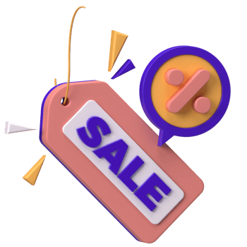 Sale Tag Icon 3D Render png