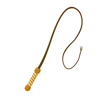 Whip Icon Cartoon color Illustration Icon vector
