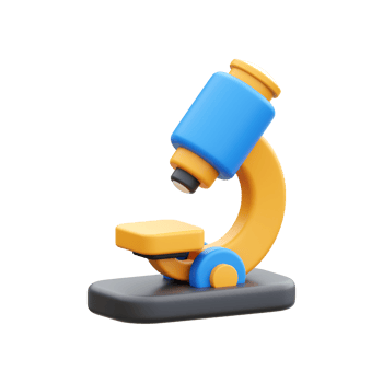 Microscope 3D Illustration png