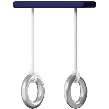Gymnastics ring 3D Illustration png
