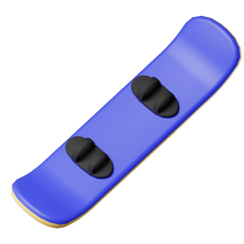 SnowBoard 3D Illustration png