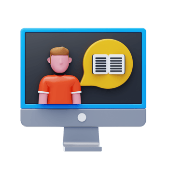 Storytelling 3D Icon. Man Podcaster 3D Icon png