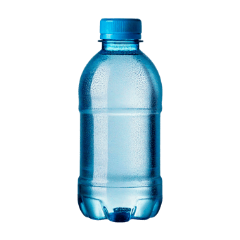 a bottle of water with a blue cap. png