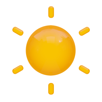 sun 3D Illustration png