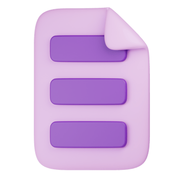 document 3d icon illustration png