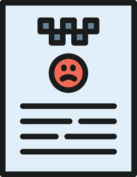 Complaint icon image. Suitable for mobile apps, web apps and print media. vector