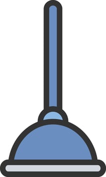 Plunger icon image. Suitable for mobile apps, web apps and print media. vector