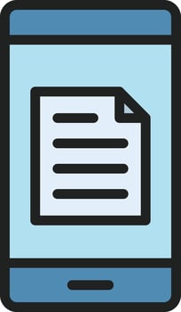 Smartphone icon image. Suitable for mobile apps, web apps and print media. vector