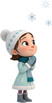 Lovely Cartoon Girls Bringing Joy to Christmas Celebrations Everywhere. . png