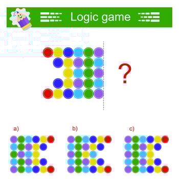 Logic game. Find the correct net. vector