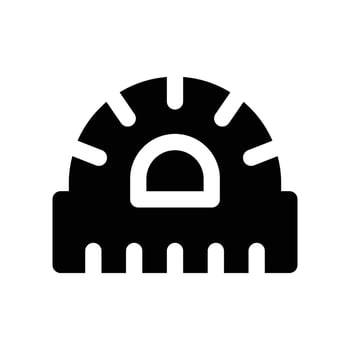 ruler icon. glyph icon for your website, mobile, presentation, and logo design. vector