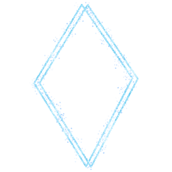A Glittery Blue Diamond Frame png