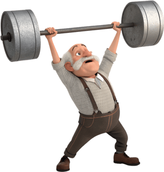 Proud Male Worker in Labor Day Clipart Art. . png