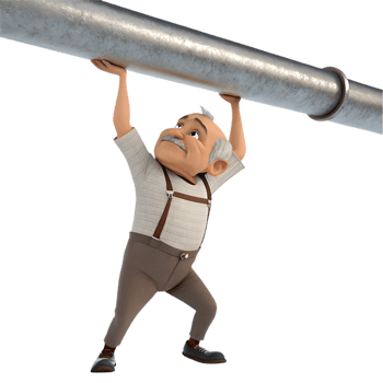 Proud Male Worker in Labor Day Festivities Clipart. . png