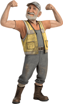Celebrate Labor Day with Proud Male Worker Artwork. . png