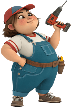 Confident Female Worker Celebrating Labor Day in Style Clipart. . png