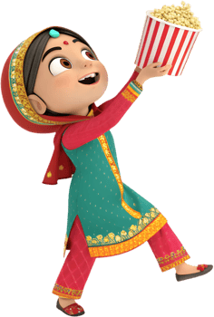 Lohri Celebration Clipart Featuring Beautiful Girls in Colorful Attire. . png