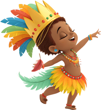 Baby Samba Queens Dancing at Rio Carnival Festival. . png