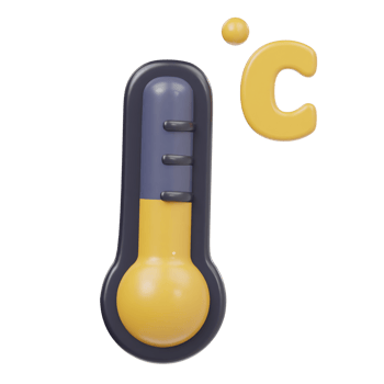 3d tempareture icon render illustration png