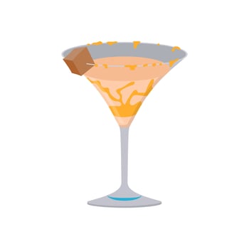 Salted Caramel Martini, Cocktails illustration vector