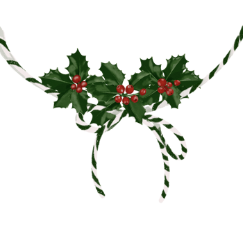 christmas decorations wreath holly berries png