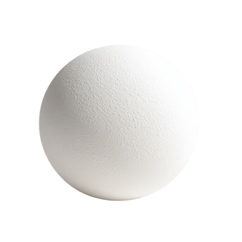 Textured white sphere png