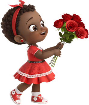 Baby Girl Styled Elegantly at Valentines Day Holiday Celebration. . png