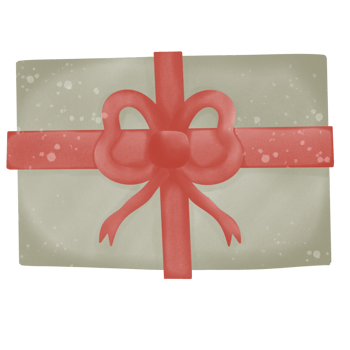 Gift box red ribbon png