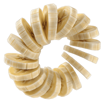 banana slices transparent background png