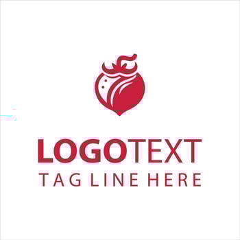 Vine And Vine Tomato Logo vector